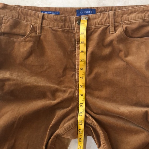 Talbots Corduroy High Waist Ankle Jeggings Sz 16 - Picture 8 of 10